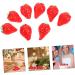 MAGICLULU 30pcs mini toy doll house accessory fake fruit resin strawberry cake decoration fake strawberries mini hair accessories artificial toy room key chain doll house mini photo frames Red 1.6x1cm - Buy Online on GoSupps.com