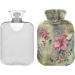 Naanle Vintage Flower Hot Water Bottle - 1L Transparent Heat Therapy for Back Pain Relief & Warmth | Hand & Foot Warmer - Buy Online on GoSupps.com