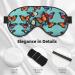 Unisex Butterfly & Cello Print Sleep Eye Mask - Soft Comfort for Travel Yoga & Shift Work - Buy Online on GoSupps.com