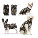 Hipet recovery suit for dogs cats after the operation male/female prevents licking abdominal wounds spay or skin diseases e-neck band alternative for pets (L camouflage) l camouflage