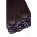100% Real Hair Clip In Extensions Set - 7 Pieces 70g 55cm - #04 Chocolate Brown - International Shipping - Buy Online on GoSupps.com