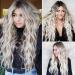 Long Wavy Wig Ombre Platinum Blonde Wigs for Women 24 Inch Middle Part Curly Synthetic Hair Natural Looking Heat Resistant Fiber for Daily Party Use (Ombre Platinum Blonde) - Buy Online on GoSupps.com