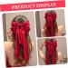 SKISUNO Satin Ribbon Hairpin Big Hair Bows Hair Barrettes for Teen Ponytail Clip Accessories for Teen Teen Hair Bows Hair Bow Barrette Hair Clips for Makeup Red Hair Bow - Buy Online on GoSupps.com