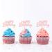 Ercadio 24 Pack Happy Birthday Cupcake Toppers Light Pink Glitter Birthday Cupcake Picks for Baby Shower Kids Birthday Anniversary Party Cake Decorations Supplies Pattern 3 Light Pink - Buy Online on GoSupps.com