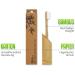 Eco-Friendly Bamboo Toothbrushes 5-Pack | Sustainable Wooden Medium Toothbrush Set for Travel - Buy Online on GoSupps.com