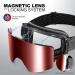 Odoland Frameless Ski Goggles with Detachable Lens - Anti-Fog, UV Protection, Black Frame, Blaze Lens (VLT 25%) - Buy Online on GoSupps.com