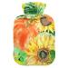 Hot water bottles with cover pumpkin sunflower hot water bag for pain relief warming hands feet and bed warmer 2 liters