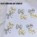 Bow Nail Charms 60PCS Gold Silver Metal Nail Art Bows Bowknot Bow Tie Nail Gems Alloy Nail Art Decorations Supplies for Women Girls Manicure Design DIY Crafts (B Gold & Silver) - Buy Online on GoSupps.com
