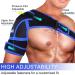 Vitoki Adjustable Shoulder Brace for Men and Women - Neoprene Rotator Cuff Support - Compression Sleeve for Left or Right Shoulder - Medium - Buy Online on GoSupps.com