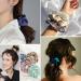 Lilysilk 100% Silk Hair Rings - Ladies Ponytail Bracket & Reusable Hair Ties (Turquoise + Charcoal 2 Pieces) - Buy Online on GoSupps.com