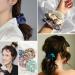Lilysilk 100% Silk Hair Rings - Premium Ponytail Holders for Women | Reusable Silver Blue & Deep Violet 2-Pack - Buy Online on GoSupps.com