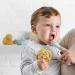 Nattou Baby Toothbrush Set - 2 Finger Toothbrushes for Babies & Toddlers BPA-Free Silicone Protective Cover - Blue - Buy Online on GoSupps.com