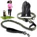 Jogging lines for dogs to walk jogging hiking |2 in 1 jogging line and normal dog leash for large and medium -sized dogs with double handle |Belly belt dog leash brown for a dog