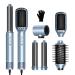 Air Styler 5 in 1 with 110000 RPM High Speed Magic Hair Styler 2024 New 5 in 1 Hair Dryer Brush Hot Air Brush Hair Dryer Curler Air Curler Ionic Hairdryer Air Styler for Fast Drying Curling Gray