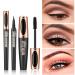 AZLESLONG 4D Silk Fiber Lash Mascara & Eyeliner Set for Waterproof Lengthening and Thickening Eyelashes - Smudge-Proof Eye Makeup for Women - Buy Online on GoSupps.com
