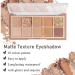 10 Colors Matte Nude Shimmer Eye Makeup Palette with Double Head Brush - High Pigmented, Long Lasting and Blendable Neutral Eye Palette - Buy Online on GoSupps.com