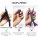 MELODYSUSIE Professional Nail Clippers for Acrylic False Nails - Rustproof Tip Cutters for Manicure Pedicure - Sharp Nail Care Tool, Black S (1 Pack) - Buy Online on GoSupps.com