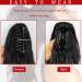 Ponytail Extensions Black Clip-In | 40cm Synthetic Hair - Realistic Look - 1B# 082A-16 - Buy Online on GoSupps.com
