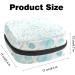 Light Blue Floral Menstrual Cup Bag - Large Zippered Storage for Periods Tampons & Pantyliners - Perfect for Women & Girls - Buy Online on GoSupps.com