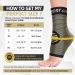 Copper Ankle Support Brace for Sprained Ankle Plantar Fasciitis Achilles Tendonitis XL - Men & Women Compression Socks for Sports & Ligament Damage Relief - Buy Online on GoSupps.com