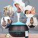 500ml Essential Oils Aromatherapy Diffuser | Ultrasonic Air Humidifier for Bedroom | Wood Grain Design | Black Fragrance Oil Diffuser - Buy Online on GoSupps.com