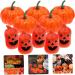 HOMSFOU Foam Pumpkin Decor 10pcs cupboard halloween Photography Props Halloween Ornament Halloween Ornament Halloween Adornment stick Expandable pumpkin flower decorations bouquet - Buy Online on GoSupps.com