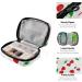 Cherry Hearts Valentine s Day Pill Organizer - 7 Day Travel Case for Vitamins & Supplements - Buy Online on GoSupps.com