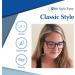 Stylish Full-Rimmed Cat Eye Reading Glasses - Non-Prescription Classic 1.0x Magnification Lens - International Shipping Available - Buy Online on GoSupps.com