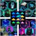 Glow in The Dark Powder - 12 Colors Pigment for Resin, Paint, Slime & DIY Crafts (0.4oz/12g each) - Buy Online on GoSupps.com