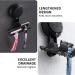 LEVERLOC Suction Cup Shower Razor Holder Shower Razor Hooks for Bathroom 2 Pack Black Black Suction Razor Holder - Buy Online on GoSupps.com