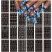 24 Sheets Airbrush Stencils Nail Stickers for Nails Heart Butterfly Flower Moon Stars Hollow French Nail Art Sticker Decals Printing Templates Stencil Tool Manicure Tips DIY Decorations 1 24sheet