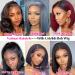 Ustylish 13x4 HD Lace Front Bob Wig Human Hair 180% Density for Black Women 12 inch - Natural Color - Buy Online on GoSupps.com