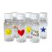 Yumbox Mini Wellness 2oz Juice Bottles (Pack of 6) - Reusable Empty Illustrated Leakproof BPA-Free Travel-Friendly Kid-Safe for Healthy Drinks On-the-Go