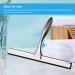 Stainless Steel Shower Squeegee for Glass Doors - Premium Bathroom and Car Window Cleaner with Suction Cup Hook - Buy Online on GoSupps.com