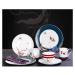 Stylish Dinner Set for Luxury Restaurant and Home Porcelain Dinnerware Set Vintage Service for 2 Chinese Style Porcelain 16-Piece Dinnerware Set Super White Dinner Set Kitchenware