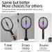 Electric Mosquito Swatter Racket Insects Killer Stun Useful USB Rechargeable Mosquito Insect Racket Trap 3 in 1 Home Electric Fly Bug Zapper - Buy Online on GoSupps.com
