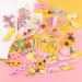 Colorful 56-Piece Hair Clips Set for Girls - Rainbow Sweets & Flower Designs | Perfect Hair Jewelry for Toddlers & Teens - Buy Online on GoSupps.com