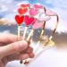 HEIDKRUEGER Valentine's Heart Headband - Rhinestone Enamel Triple Heart Hair Accessory - Buy Online on GoSupps.com