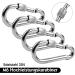 Buy DONQL 4 STK M6 Stainless Steel Carabiner Hooks - 135 kg Load Capacity for Camping Keys & Outdoor Use - Buy Online on GoSupps.com
