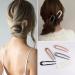5 Pcs U Shaped Hairpins French Hair Clips Metal Hair Clips Fork Rods 2 Claws Hair Buns Ladies Hair Accessories - Buy Online on GoSupps.com