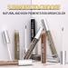 Waterproof Liquid Eyebrow Gel | Smudge-Proof & Sweat Resistant | Long Lasting Tinted Brow Color | Brow Pen Included (Black-Brown) - Buy Online on GoSupps.com