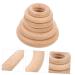 Buy Abaodam 6pcs Wooden Teething Rings - Natural Beech Wood Molar Circle Pendant for Newborns - Safe & Eco-Friendly Baby Teether - Buy Online on GoSupps.com