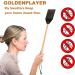 Heavy Duty Leather Fly Swatter Black with Bench Wood Handle 19.7" Length Fly Catcher and Insects Catcher with Ease - Buy Online on GoSupps.com