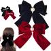 Hair Ribbon Hair Bow Clips Velvet Hair Bows for Women 2PCS Velvet Bow Clip 6.3 Inch Soft Velvet Ribbon Bows for Hair French Velvet Bow Hair Clip for Girls - Buy Online on GoSupps.com