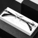 Fashion Rimless Reading Glasses for Men - Blue Light Filter Computer Glasses with Titanium Frame (2.75x) - Buy Online on GoSupps.com