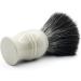 Edwin Jagger Classic Black Synthetic Fibre Eco-Friendly Vegan Exfoliating Shaving Brush - Grey | For Men and Women - Buy Online on GoSupps.com