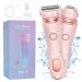 Duskofficial Razor Duskofficial The Glide Pro 3.0 Dusk Official Shaver Dusk Official Electric Razor 2 in 1 Electric Waterproof Shaver Portable Rechargeable Razors for Women (Pink)