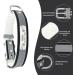 Senristar Personalized Reflective Leather Dog Collar - Engraved Name Tape for Small Medium & Large Dogs & Cats | Adjustable 1.5cm Width 25-32cm Neck Black - Buy Online on GoSupps.com