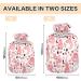 Shop Eco-Friendly Watercolor Pink Axolotl Heat Bottle 2L - Plush Hand & Foot Warmer for Kids & Adults | Perfect for Winter with Hearts Flowers & Leaves - Buy Online on GoSupps.com