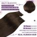 Shop Laavoo Invisible Tape In Extensions - Real Dark Brown Hair 55cm Remy 10PCS #4 | Premium Quality Hair Extensions Online - Buy Online on GoSupps.com